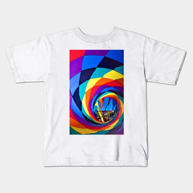 Swirling Kite Kids T-Shirt by Memories4you